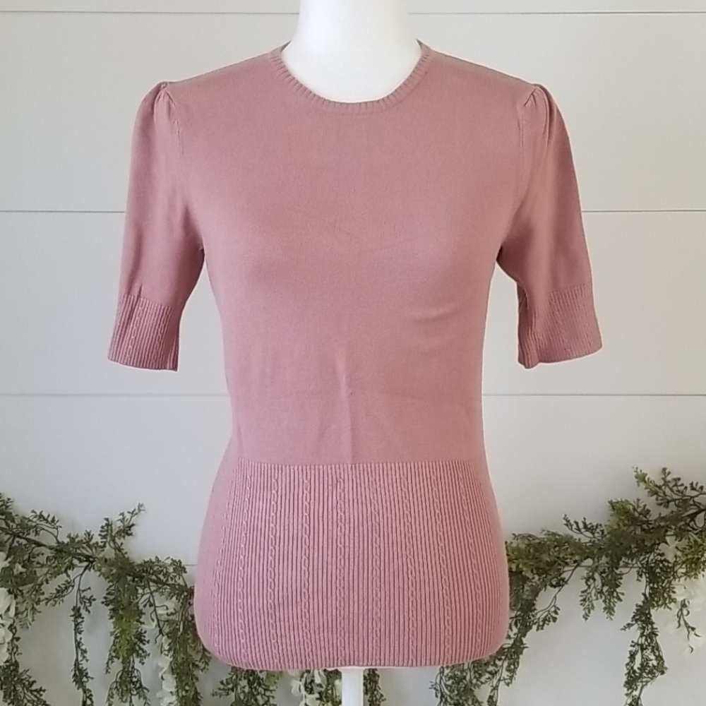 Merona Mauve Fine Gauge Knit Sweater sz S